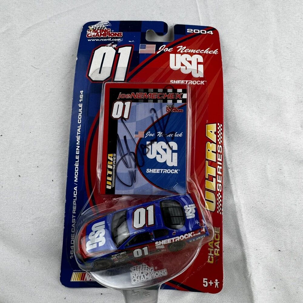2004 Racing Champions Joe Nemechek Autographed Signed Diecast 1/64 NOS Sealed